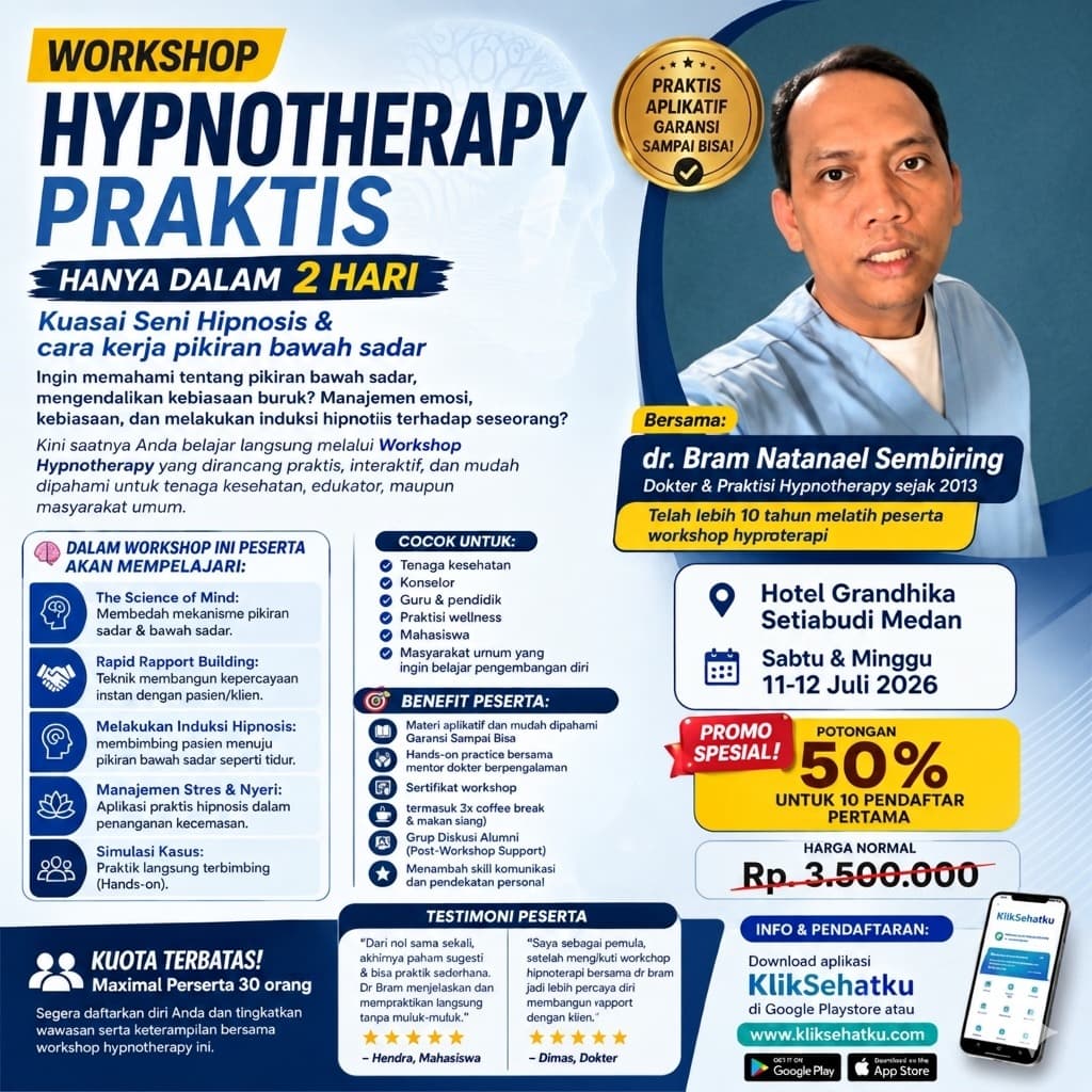 Workshop Hipnoterapi Praktis Medan